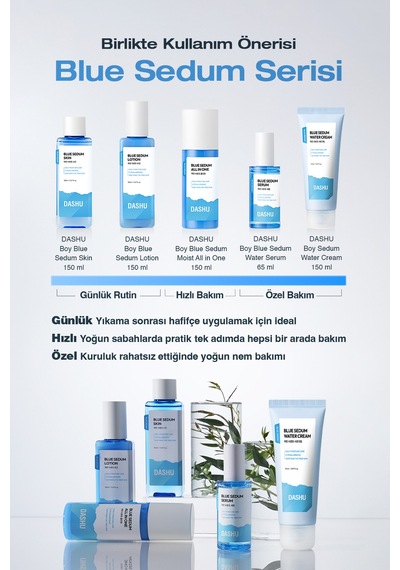 Yağ - Nem Dengesi Sağlayan Hyalüronik Asit İçerikli Nemlendirici Losyon Dashu Blue Sedum Lotion