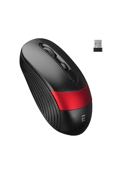 Kablosuz Mouse 1600 Dpi Siyah Kırmızı Sm18sk