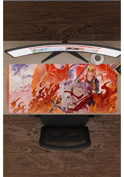 Thoma Genshin Impact Anime Oyuncu V3 - 90x40 Xxl Gaming Mouse Pad Fare Altlığı