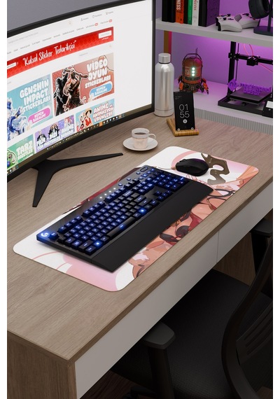 Yanfei Genshin Impact Anime Oyuncu V5 - 70x30 Xl Gaming Mouse Pad Fare Altlığı