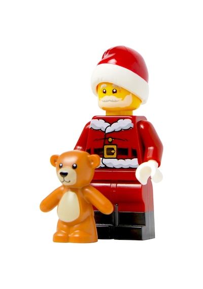 Exclusive - Noel Baba Ve Ayıcık - Santa - Teddy Bear - Orijinal Minifigür - Limited Edition