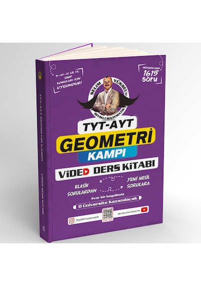 Bıyıklı Matematik TYT AYT Geometri Video Ders Kitabı Selim Yüksel