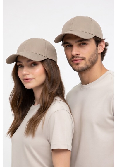 Mollycrush Luxury Unisex Kum Rengi Pamuklu Beyzbol Şapkası Premium Casual Outdoor Model Kum Rengi