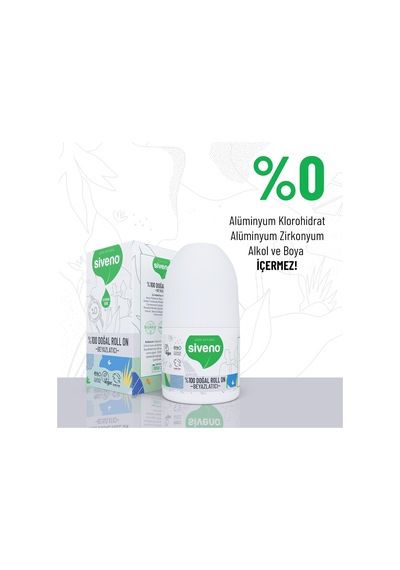 %100 Doğal Roll On Beyazlatıcı Etkili Deodorant Ter Kokusu Önleyici Bitkisel Lekesiz Vegan 50 Ml