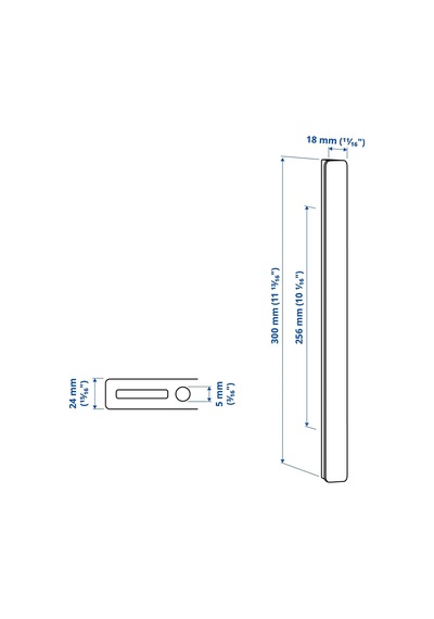 Ikea Hackås 2'li Mobilya Kulpu 300 Mm Beyaz