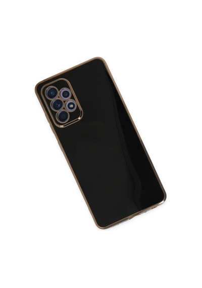 Samsung Galaxy  Uyumlu,  A52 Kılıf Volet Silikon - Siyah