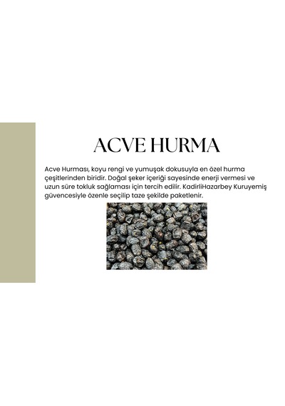 Acve Hurma Yeni Sezon 500 G