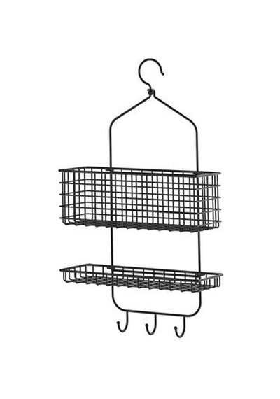 Ikea Blecksjön Duş Sepeti, Siyah, 31x56 Cm