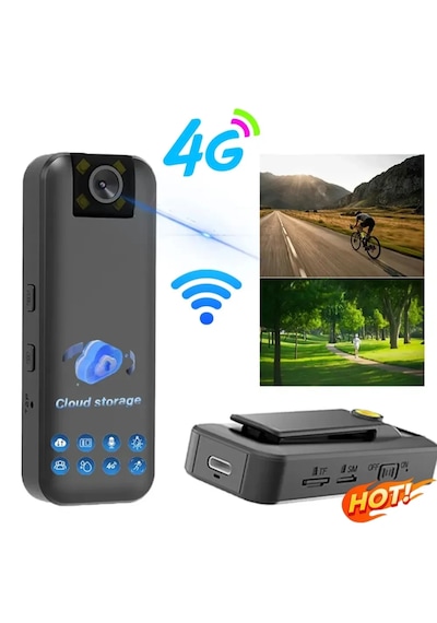 Sim Kartlı Yaka Kamerası Uzaktan İzlenebilir 4g Kamera