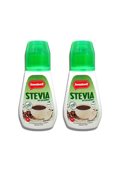 Stevia Sıvı Tatlandırıcı Sıfır Kalori 200 Ml X 2 Adet 10'lu Set
