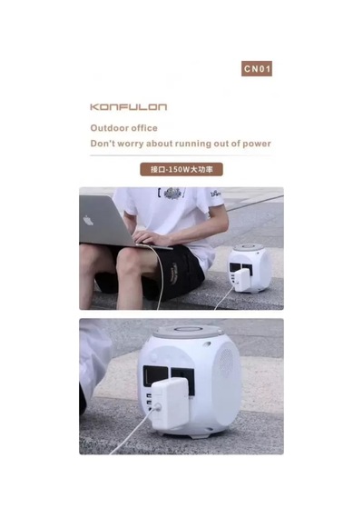 Konfulon Cn01 Powerbank 45.000 Mah Kamp Şarj Pd - Beyaz Diğer