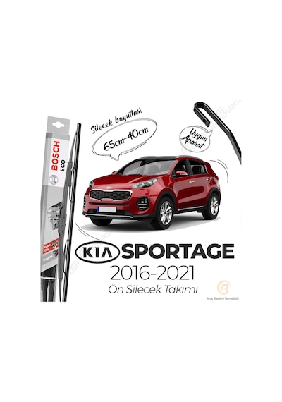 Kia Sportage Ön Silecek Takımı 2016-2020 Bosch Eco