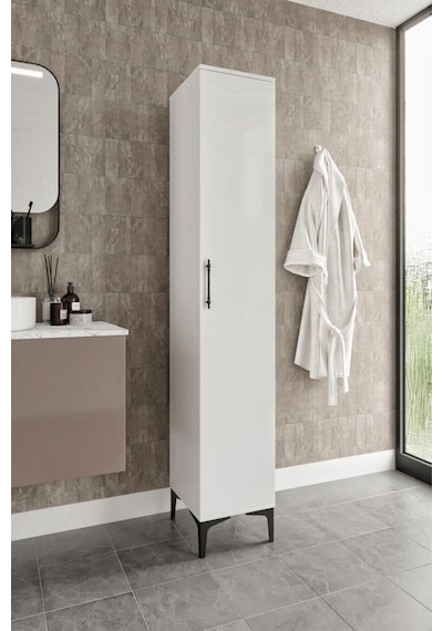 Plain Metal Ayak Metal Kulp Pla1200 Banyo Dolabı Mutfak Dolabı Balkon Dolabı Kiler Dolabı Çok Amaçlı Dolap Ayakkabılık Beyaz