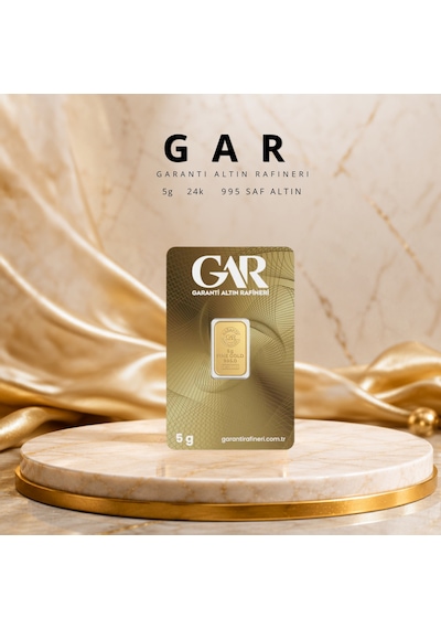 3 Adet 5 Gr 24 Ayar Altın 995 Gar