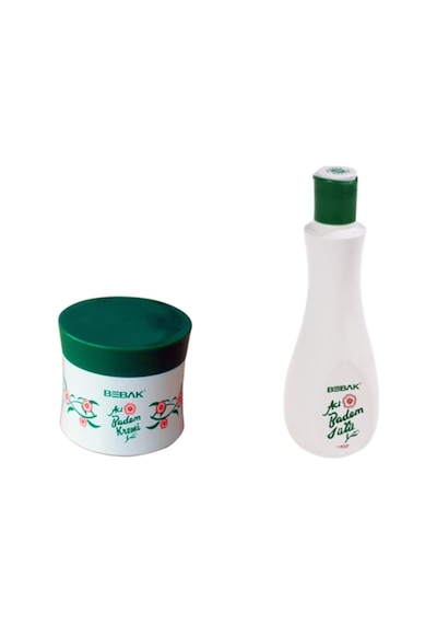 Bebak Acı Badem Kremi Kavanoz 70 ML + Acı Badem Sütü 215 ML