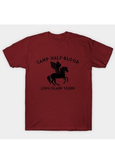 Camp Half Blood Long Island Sound Baskılı T-Shirt Çok Renkli