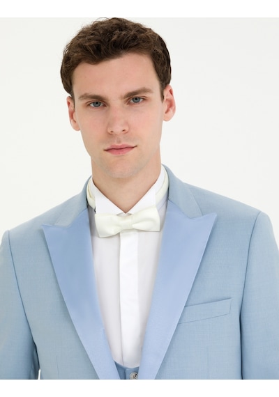 Pierre Cardin Açık Mavi Yelekli Damatlık Smokin 50268515-vr003