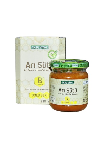 Aksu Vital B Vitaminli Ham Bal Polen Karışımı Çocuk Arı Sütü 7.000 Mg