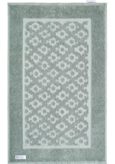 Doqu Home Leris Bouquet Ayak Havlusu Yeşil