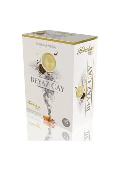 Hekimhan Bitkisel Beyaz Doğal Karışık Bitki Süzen Poşet Çay 45 x 2 G