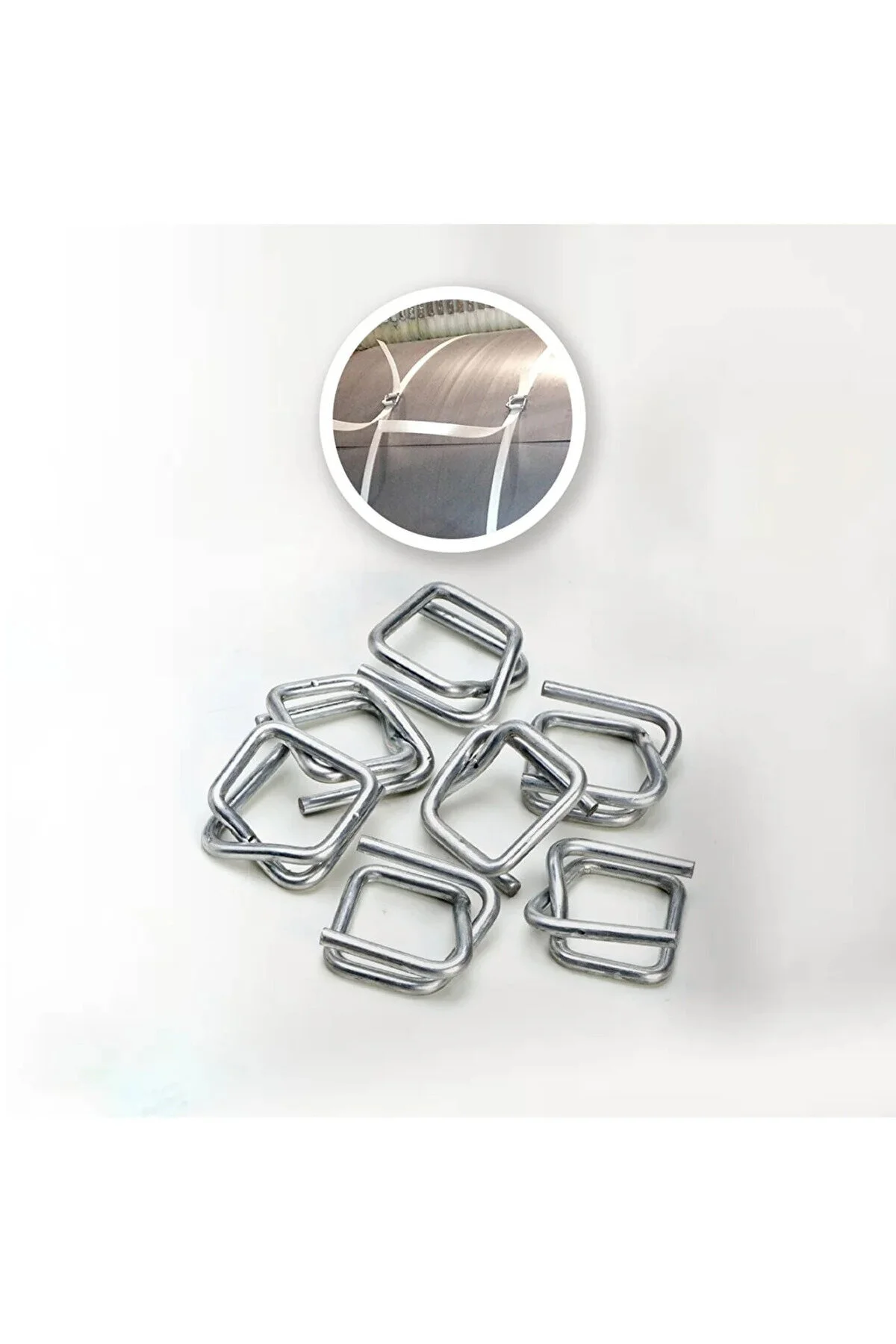 Polyester Set 19'luk Yeşil Çember- 19mm Bukle Toka -1 Adet Germe Aparatı -