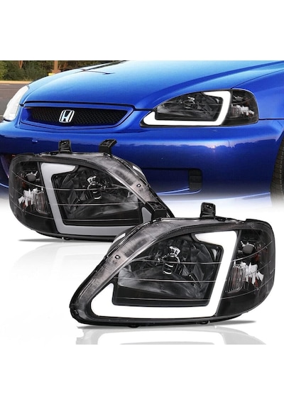 Honda Civic 1999-2001 Siyah Usdm Ledli Ön Far