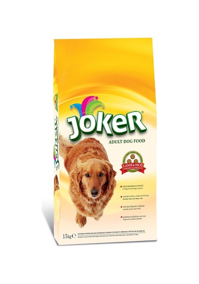 Joker Kuzu Etli Pirinçli Yetişkin Köpek Maması 15 KG