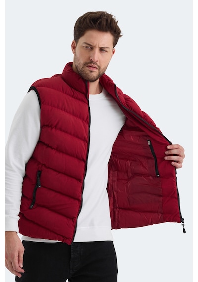 Slazenger HAMMER I Erkek Şişme Yelek Bordo Yelek