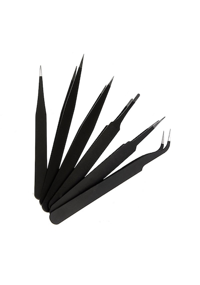 Hassas Elektronik Cımbız Seti 6 Çeşit Antistatik Çelik Tweezer