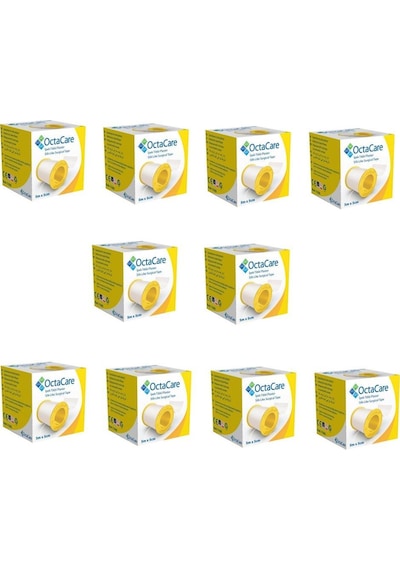 Octacare C1505 İpek Flaster 5m x 5cm 10 Adet