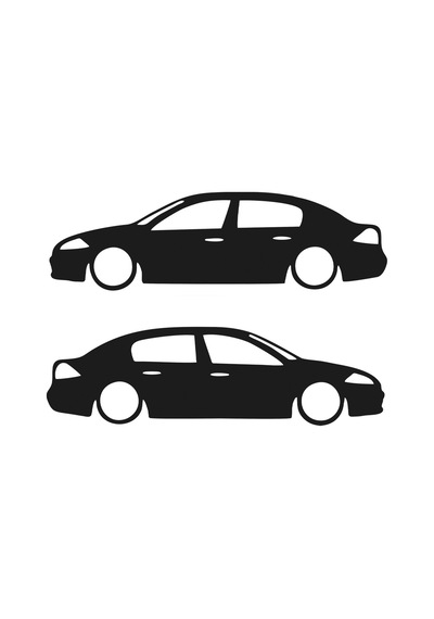 2 Adet Renault Megane 2 Basık Oto Sticker- Kelebek Cam Sticker 15x4 Cm