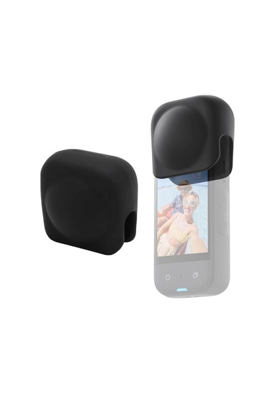 Oem Insta360 X5 X4 İçin Toz Geçirmez Çizilmez Silikon Lens Koruyucu Siyah