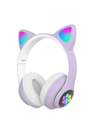 Kedi Figürlü Bluetooth Kulaklık Renkli