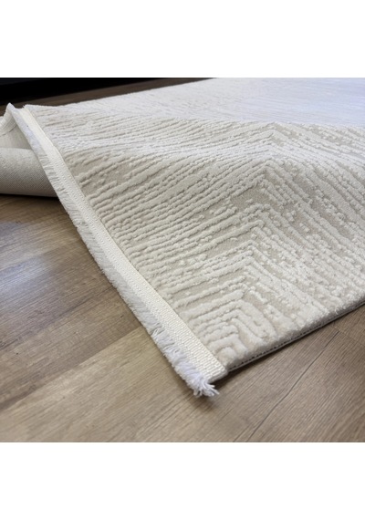 Hoom Rugs Sembol 2906 Krem Akrilik Dayanıklı Makine Halısı