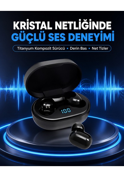Titanyum Hoparlörlü Bluetooth Kulaklık