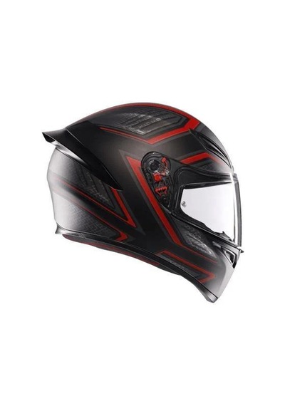 Agv Kask K1 S Slıng Matt Black Red Kask Renkli