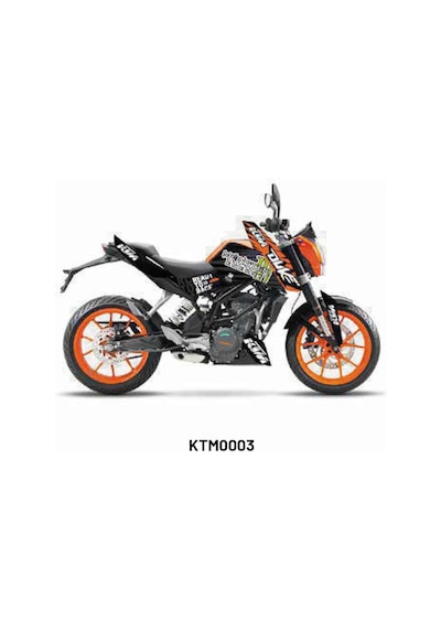 Ktm Duke 2011-2016 "monster" Tasarım Motosiklet Sticker Etiket Kaplama Modeli