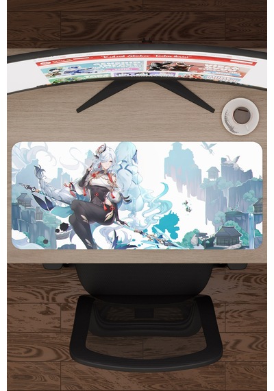 Shenhe Genshin Impact Anime Gacha V2 - 70x30 Xl Gaming Mouse Pad Fare Altlığı