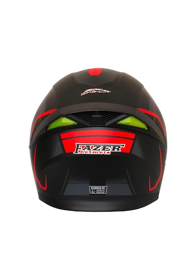 Fazer Motosiklet Çene Açılır Kask Güneş Vizörü Motor Kaskı Duncan Kırmızı Siyah