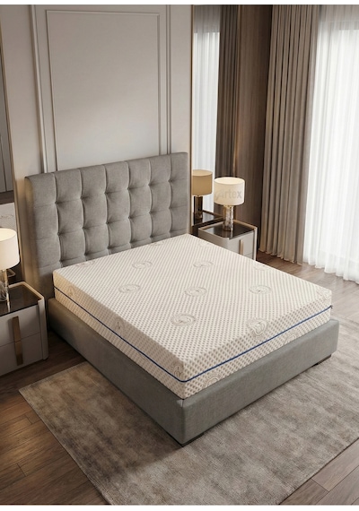 Cotton Premium Fermuarlı Yatak Kılıfı 120x200 Koruyucusu %100 Pamuklu Kılıf Kapitone Tek Kişilik Natural