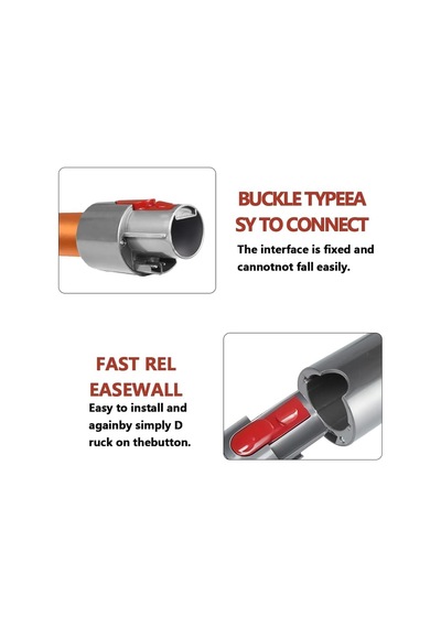 Dyson V7-v8-v10-v11-v15 Sv22 İle Uyumlu Turuncu Süpürge Borusu