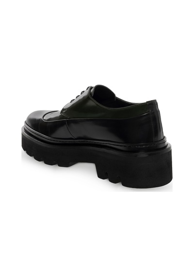 Cacharel Haki Eva Taban %100 Deri Smart Casual Ayakkabı Yeşil