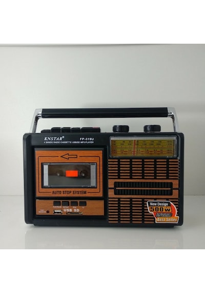 Knstar Fp-319U Usb+Sd+Fm Radyo Kaset Çalar Müzik Player