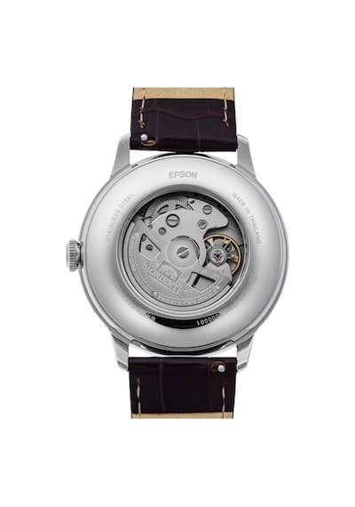 Orient Ra-ak0807r30b Kurmalı Otomatik Deri Kahverengi Bordo Kadran 42 Mm Erkek Kol Saati Gri