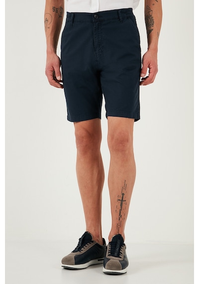 Buratti Pamuklu Slim Tapered Bermuda Erkek Şort 4503S67Smilano Indigo