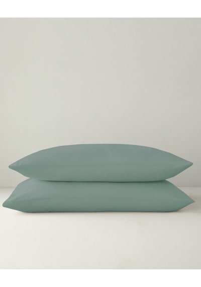 English Home Novella Premium Soft Cotton 2'li Yastık Kılıfı 50x70 Cm Koyu Seledon