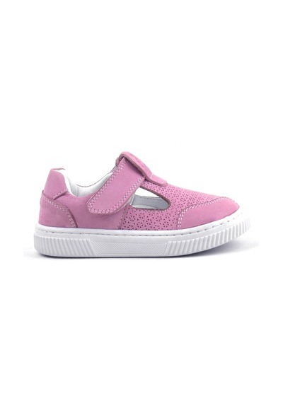 Hapshoe Rakerplus Hakiki Deri Pembe Cırtlı Bebek Sneaker Sandalet Pembe