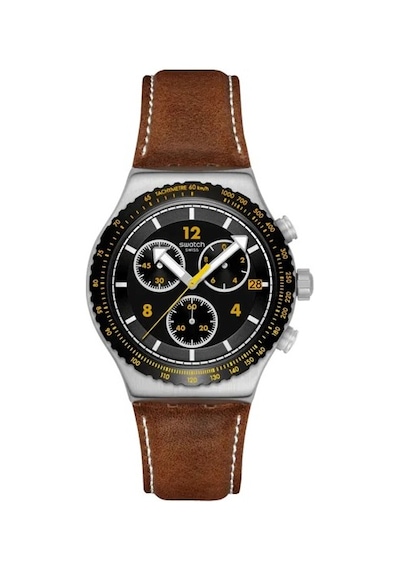 Swatch Yvs530 Erkek Kol Saati Metalik Gri