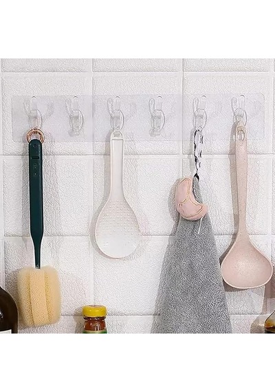 Smartizi 3 Adet Şeffaf Duvar Askısı 5'li Iz Bırakmayan Güçlü Yapışkanlı Askı Kapı Arkası Banyo Mutfak Düze Çok Renkli Smartizi 3 Adet Şeffaf Duvar Askısı 5'li Iz Bırakmayan Güçlü Yapışkanlı Askı Kapı Arkası Banyo Mutfak Düze Çok Renkli