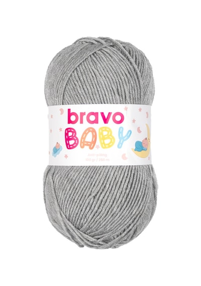 Baby Tüylenmez Anti Pilling Bebek Yünü 100 Gr 250 Metre Renk Kodu: 920 Açık Gri